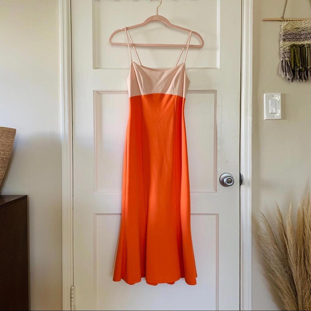 ASOS Colorblock Midi Dress Size 4